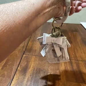 White Marble color bracelet Key Chain